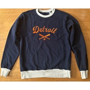 Soft Goods Small Detroit Sweatshirt Made In USA Baseball Michigan MI Sweat Shirt